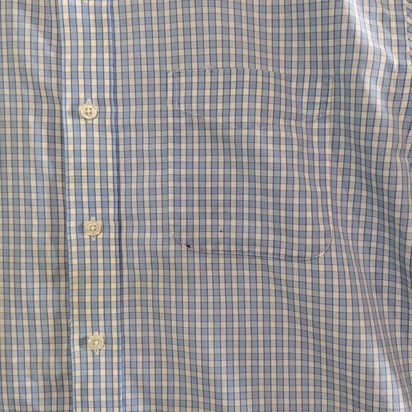 L.L. Bean Men's Wrinkle Resistant Short Sleeve Button Down Plaid Shirt XL Cotton - Picture 7 of 16
